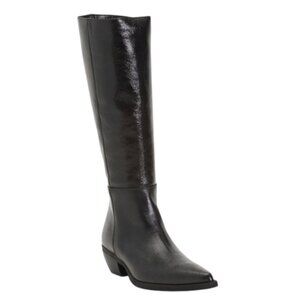 EMANUELE CRASTO Made In Italy Leather High Shaft Boots